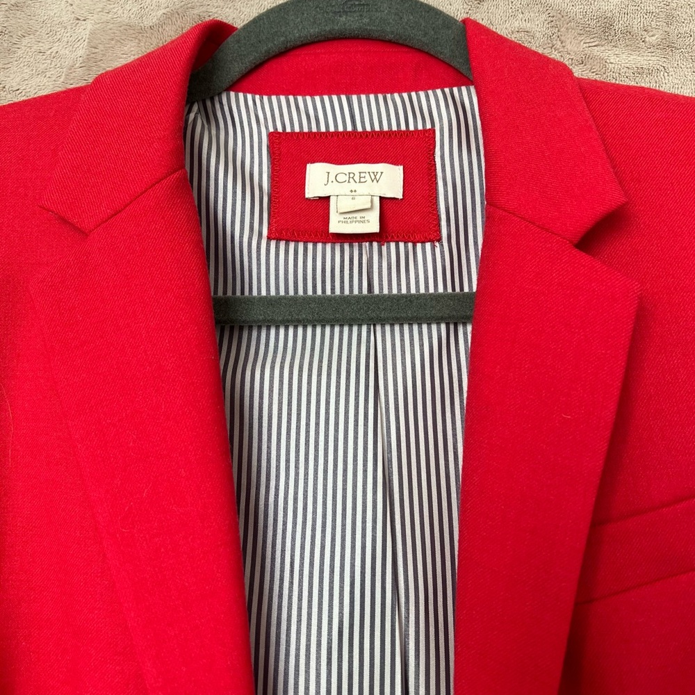 J.Crew Bold Red Jacket